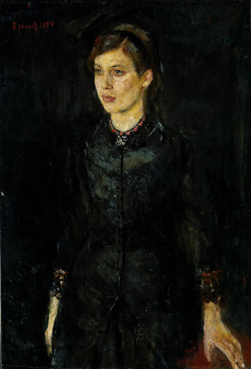 Inger Munch em preto - Edvard Munch