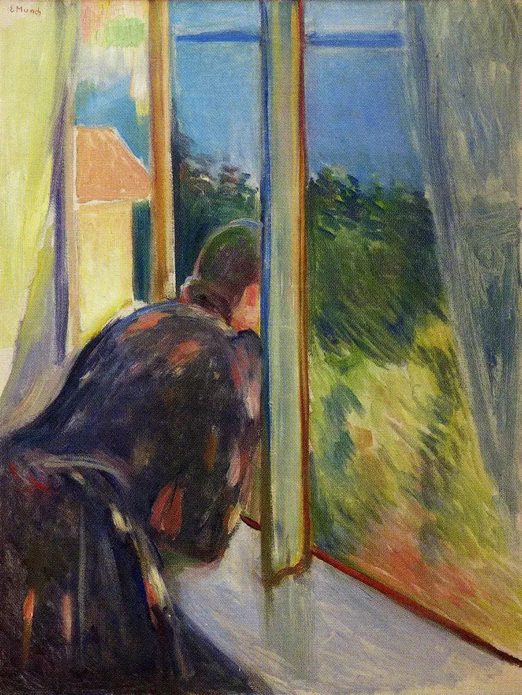 Inger perto da janela - Edvard Munch