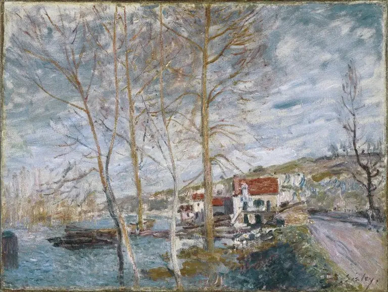 Inundação em Moret - Alfred Sisley