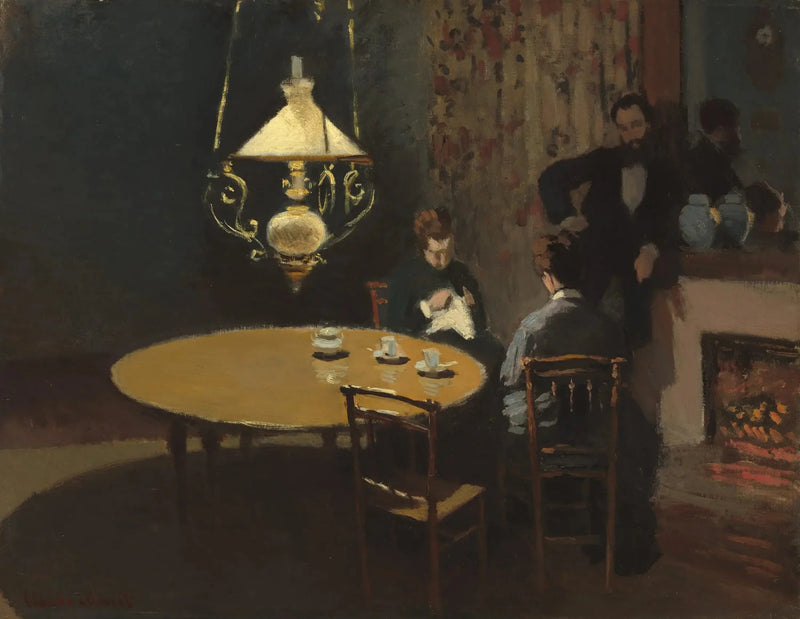 Interior, Depois do jantar - Claude Monet
