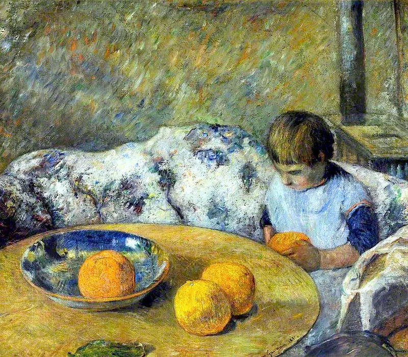 Interior com Aline Gauguin - Paul Gauguin
