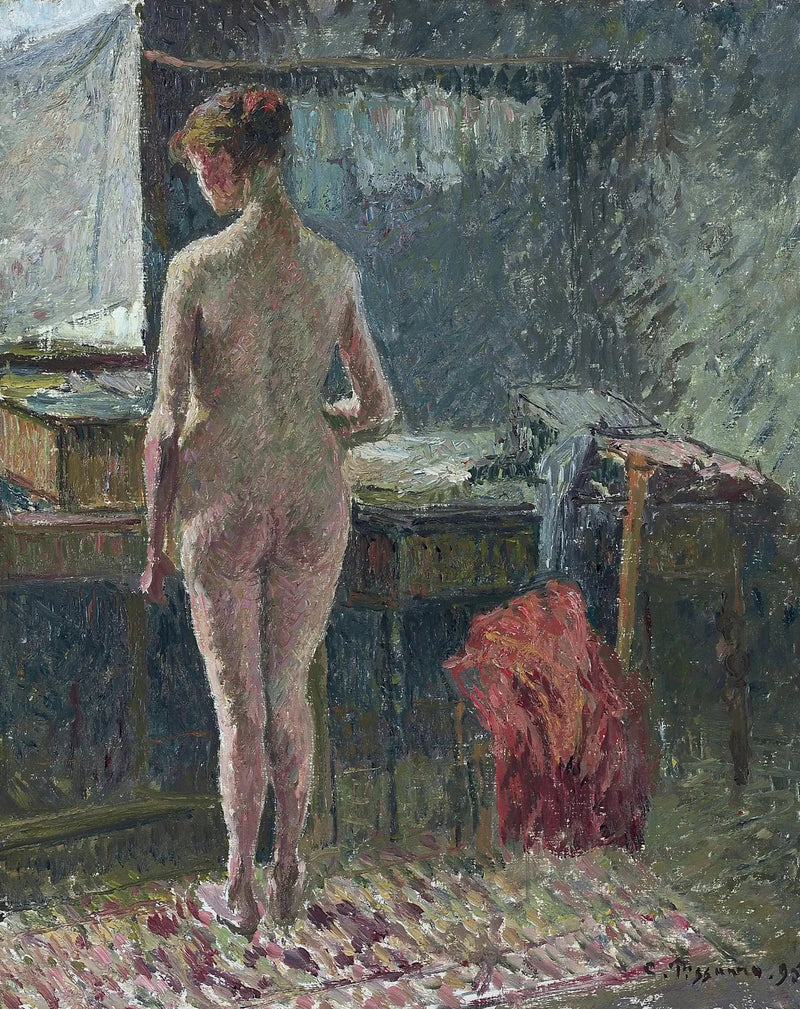 Interior com nu de costas - Camille Pissarro