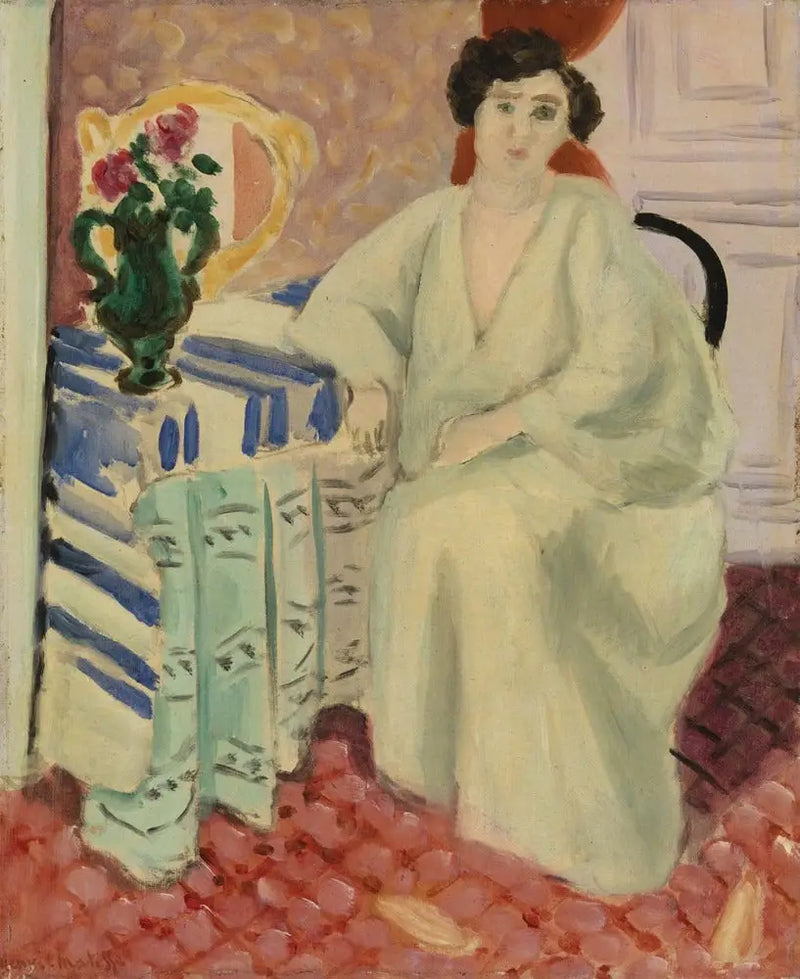 Interior com personagem sentado - Henri Matisse