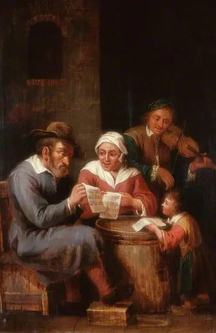 Interior com personagens - David Teniers Júnior