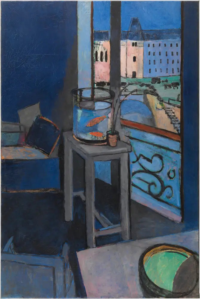 Reproduction du tableau « Intérieur, bocal de poissons rouges - Henri Matisse » par Alpha Reproduction en peinture à l’huile