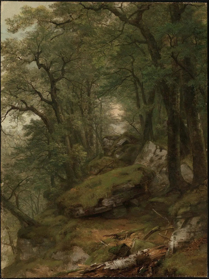 Interior com madeira - Asher Brown Durand