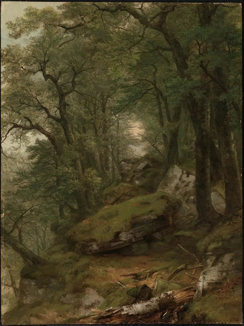 Interior com madeira - Asher Brown Durand