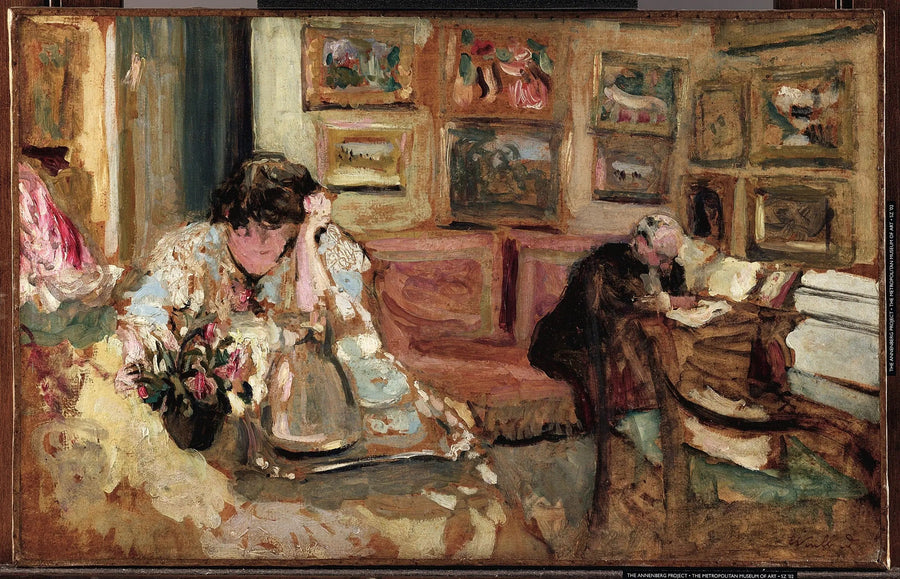 Interior na Sra. Hessel - Édouard Vuillard