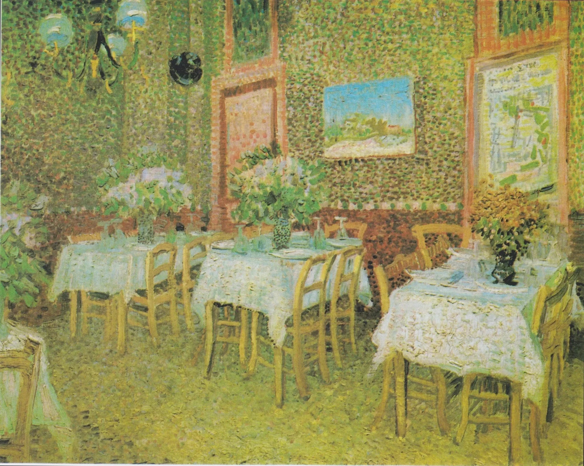 Intérieur d'un restaurant - Vincent van Gogh image 1 tableau peint à l’huile sur toile