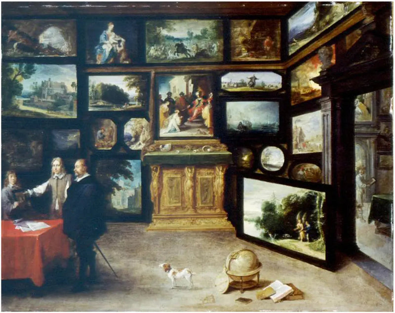Interior de uma galeria de quadros - David Teniers, o Jovem
