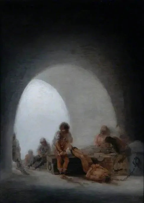 Interior de uma prisão - Francisco de Goya