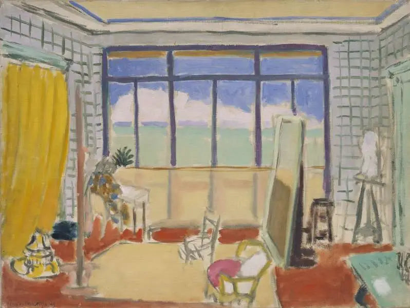 Interior de ateliê em Nice - Henri Matisse