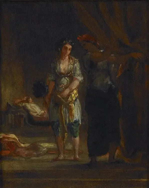 Interior de harém em Orã - Eugène Delacroix