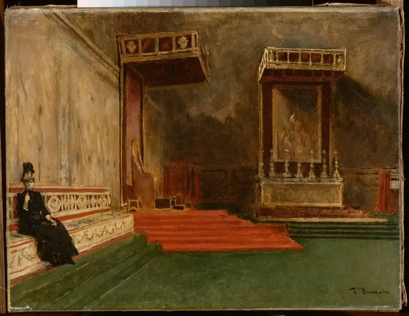 Interior da Capela Sistina - Léon Bonnat