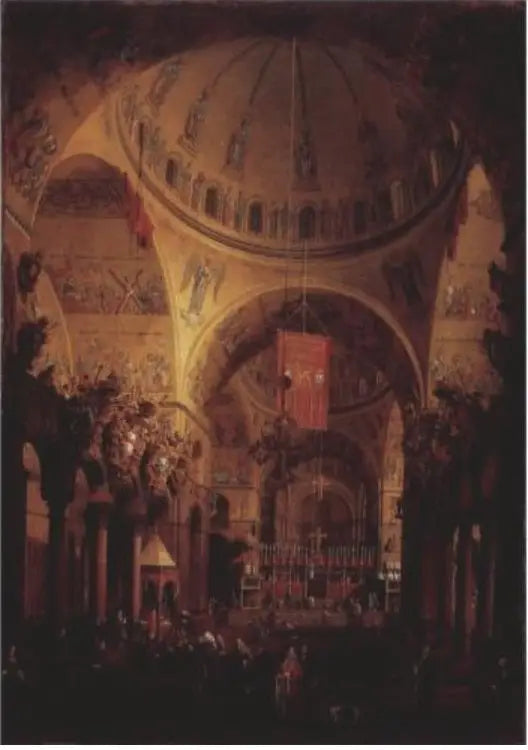 Interior de San Marco, Veneza - Canaletto