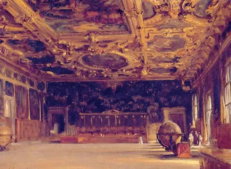 Interior do palácio de Dodge - John Singer Sargent