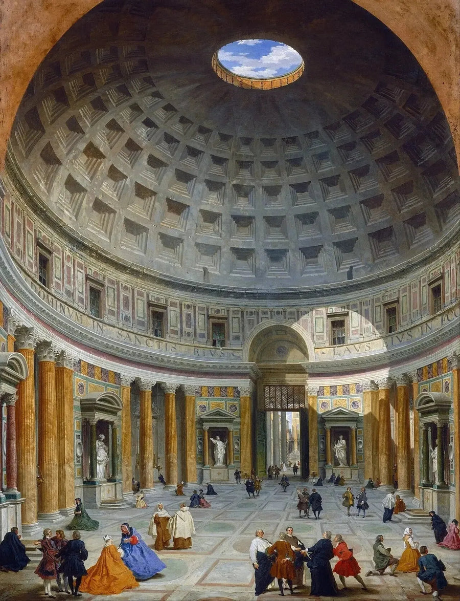 Interior do Panteão, Roma - Giovanni Paolo Panini