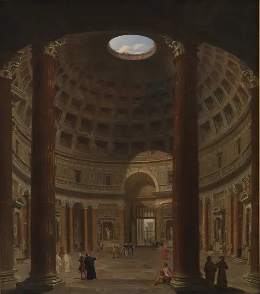 Interior do Panteão, Roma - Giovanni Paolo Panini