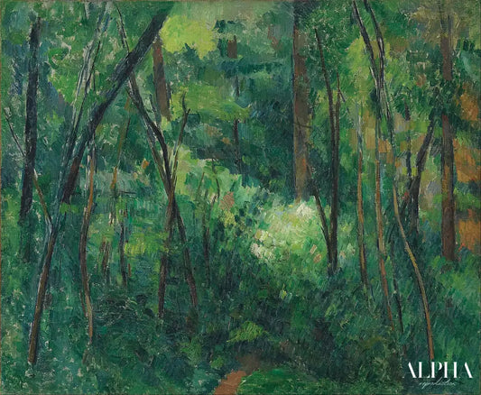 Intérieur d'une forêt - Paul Cézanne - Reproductions de tableaux et peintures haut de gamme