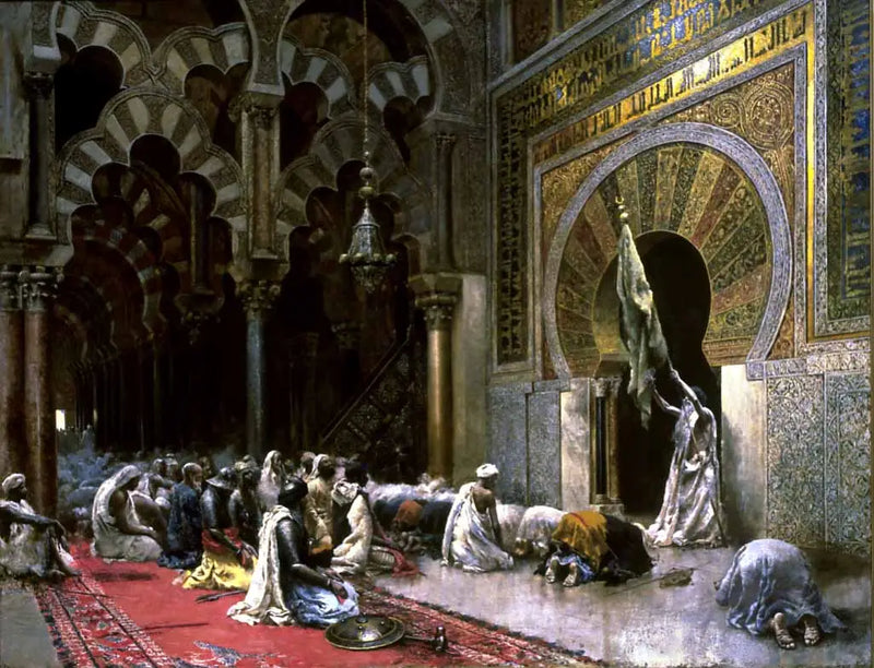 Interior de uma mesquita em Córdoba - Edwin Lord Weeks