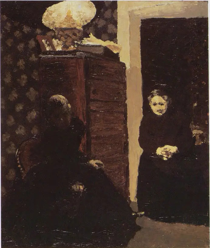 Interior, efeito de fim de tarde - Édouard Vuillard