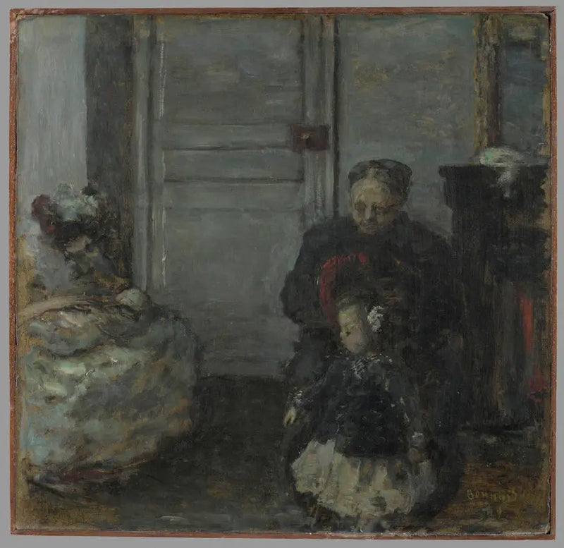 Interior, mulher e crianças - Pierre Bonnard