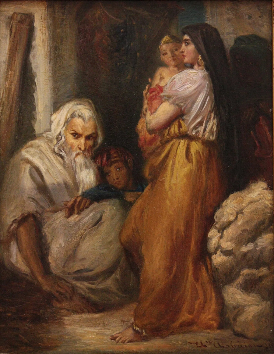 Interior judeu em Constantine - Théodore Chassériau
