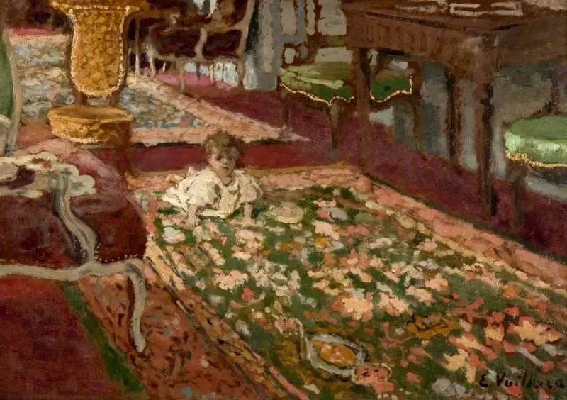 Interior: A sala de estar - Édouard Vuillard