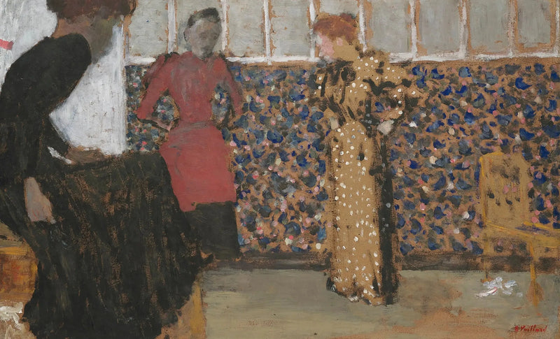 Interior, três mulheres conversando - Édouard Vuillard