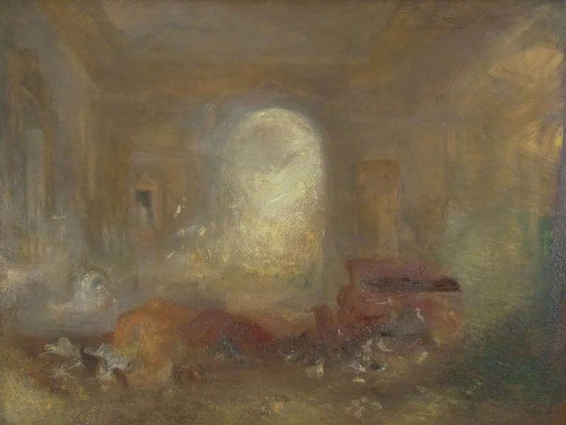 Interior de uma Grande Casa: A Sala de Desenho, Castelo East Cowes - J. M. W. Turner