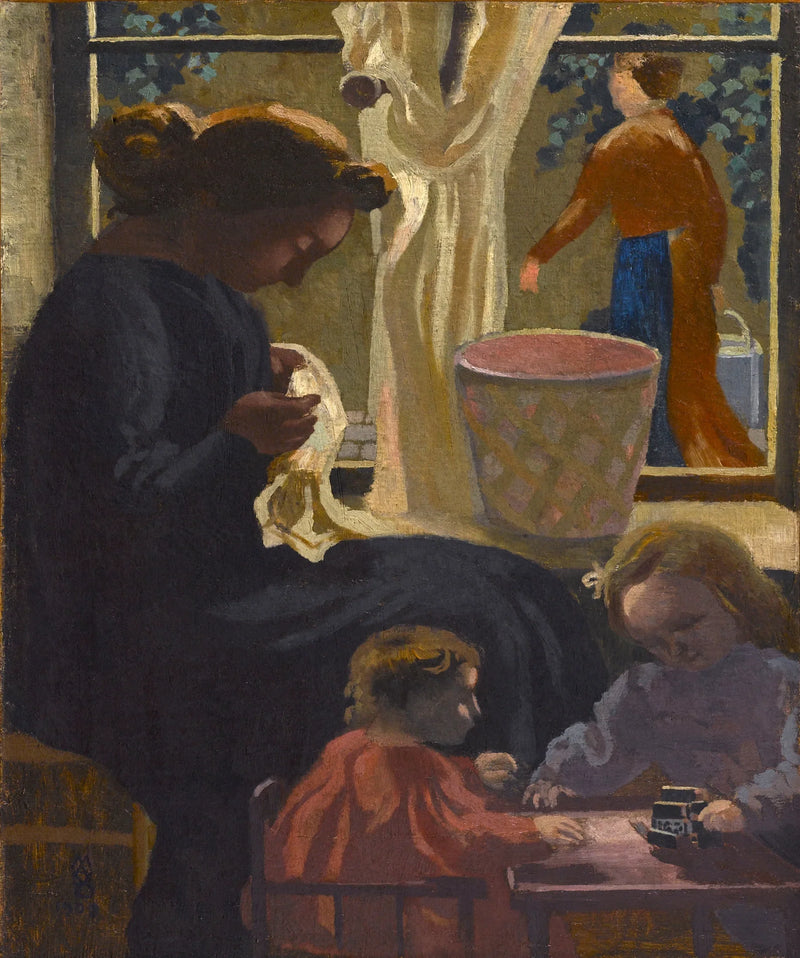 Intimidade ou Ravaudeuse na janela - Maurice Denis