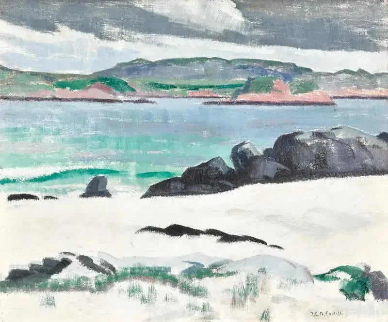 Iona, Cows Rock e o Ross de Mull - Francis Cadell