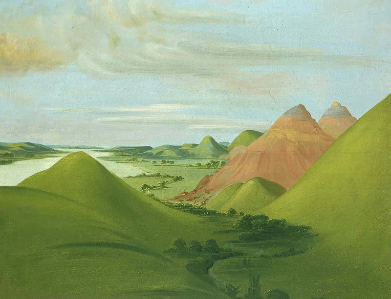 Iron Bluff, a 1.200 milhas acima de Saint-Louis - George Catlin