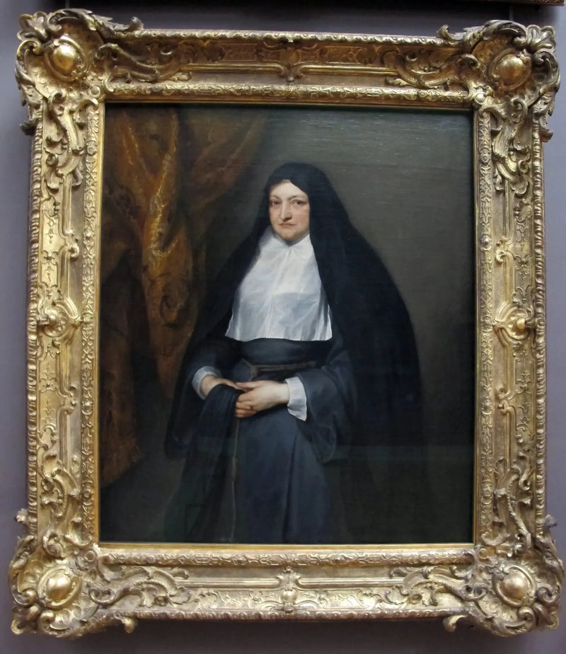 Isabelle Claire Eugénie d'Autriche, regente dos Países Baixos, em traje de clarissa - Antoine van Dyck