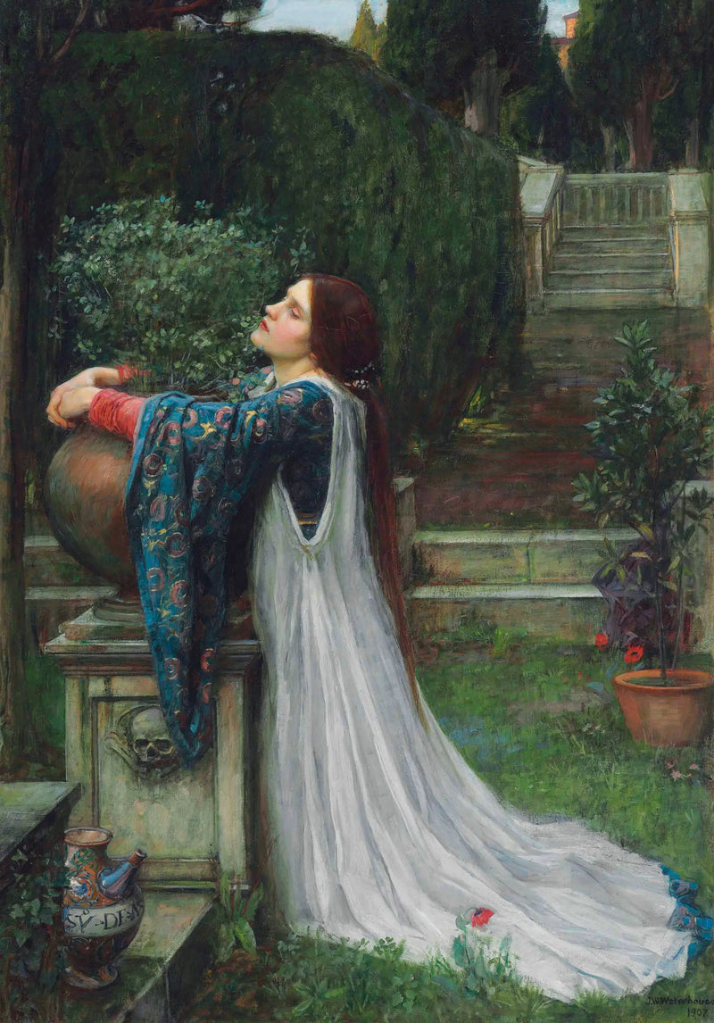 Isabelle e o vaso de manjericão - John William Waterhouse
