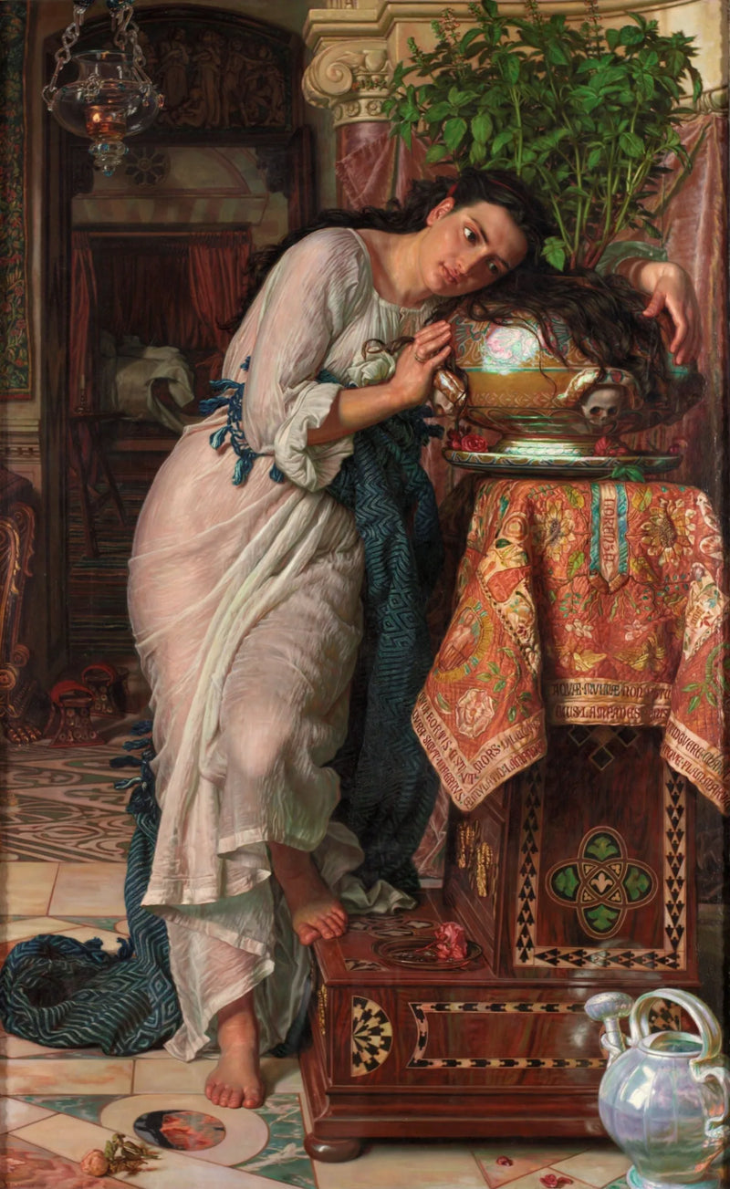 Isabelle e o pote de manjericão - William Holman Hunt