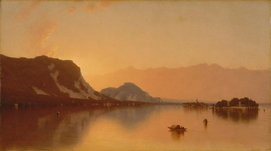 Isola Bella no Lago Maior - Sanford Robinson Gifford