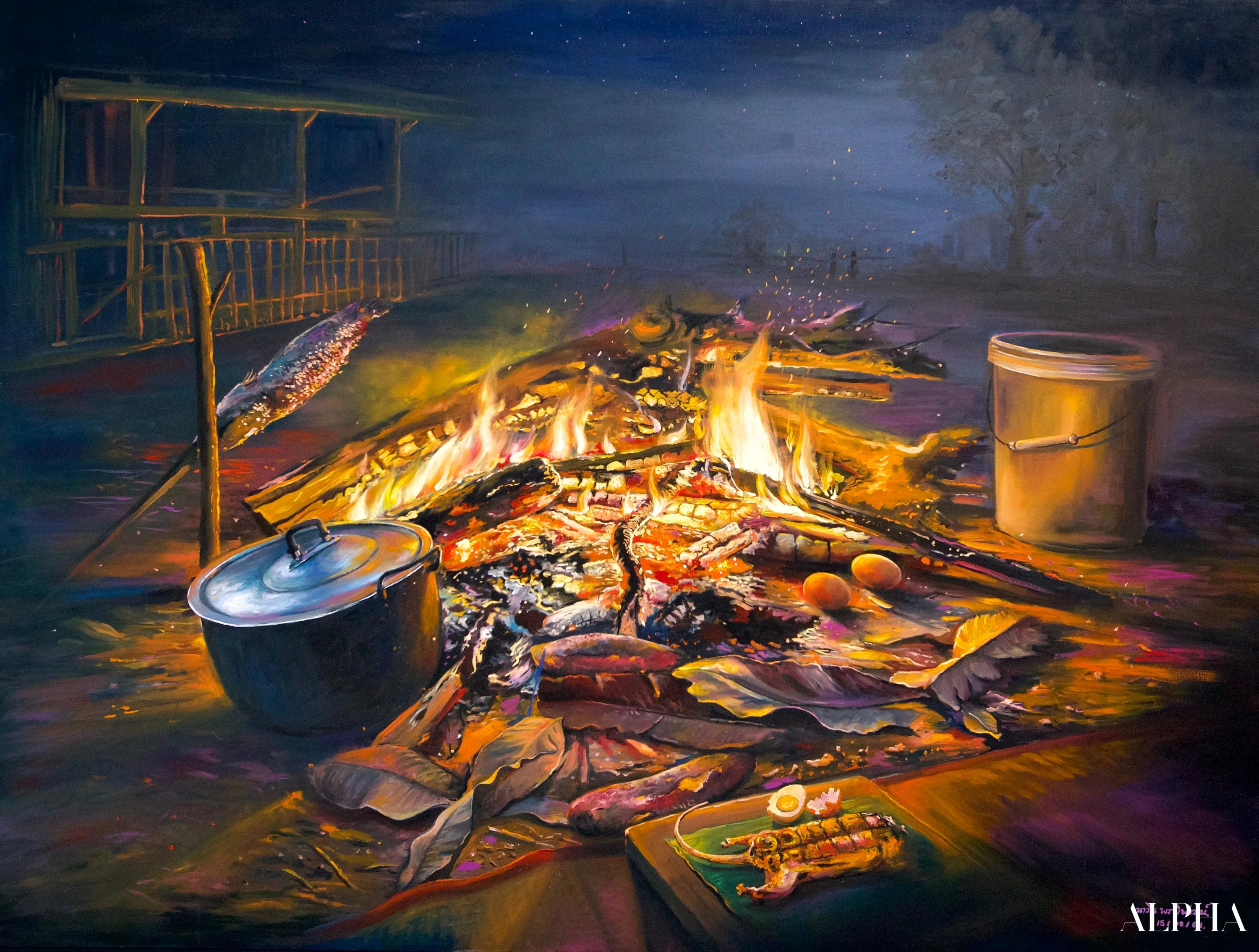 Issan | 160 X 120 cm Reproductions de tableaux à la peinture à l’huile