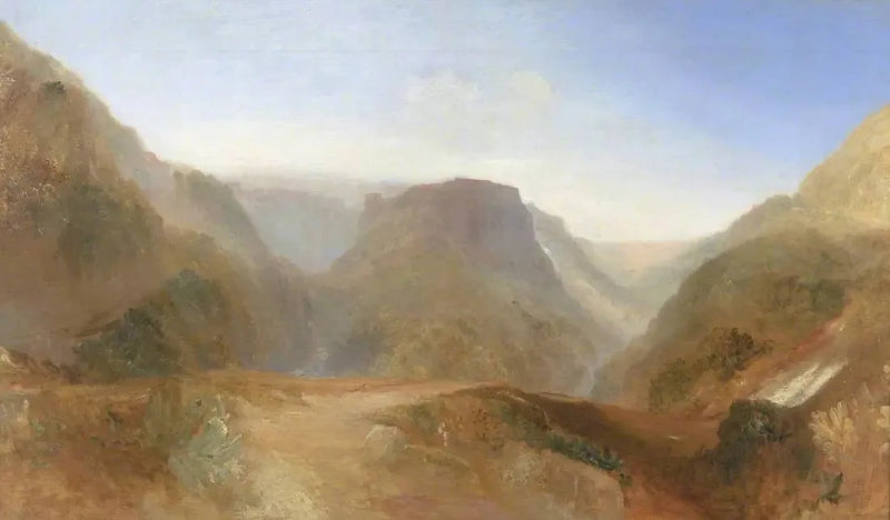 Paisagem Italiana, provavelmente Civita di Bagnoregio - J. M. W. Turner