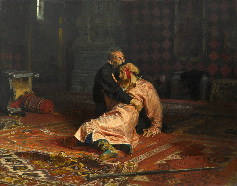 Ivan, o Terrível, mata seu filho - Ilya Repin
