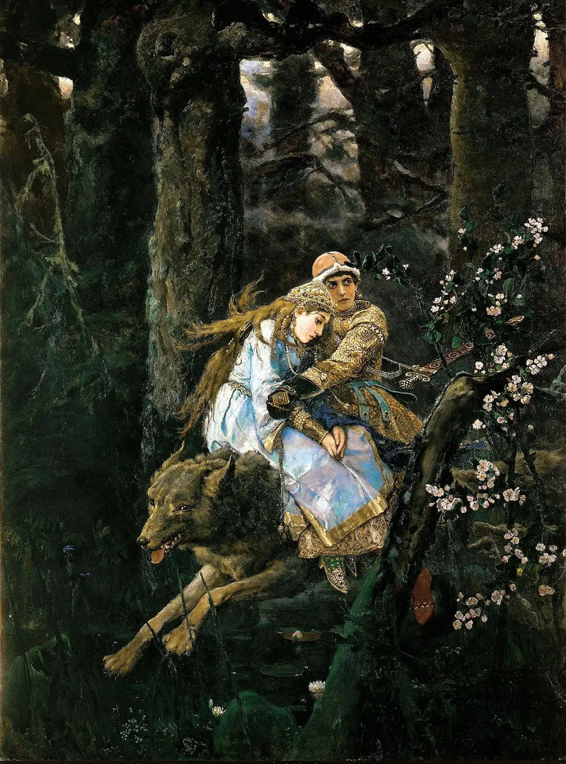 Ivan Tsarévitch cavalgando o lobo cinza - Viktor Vasnetsov