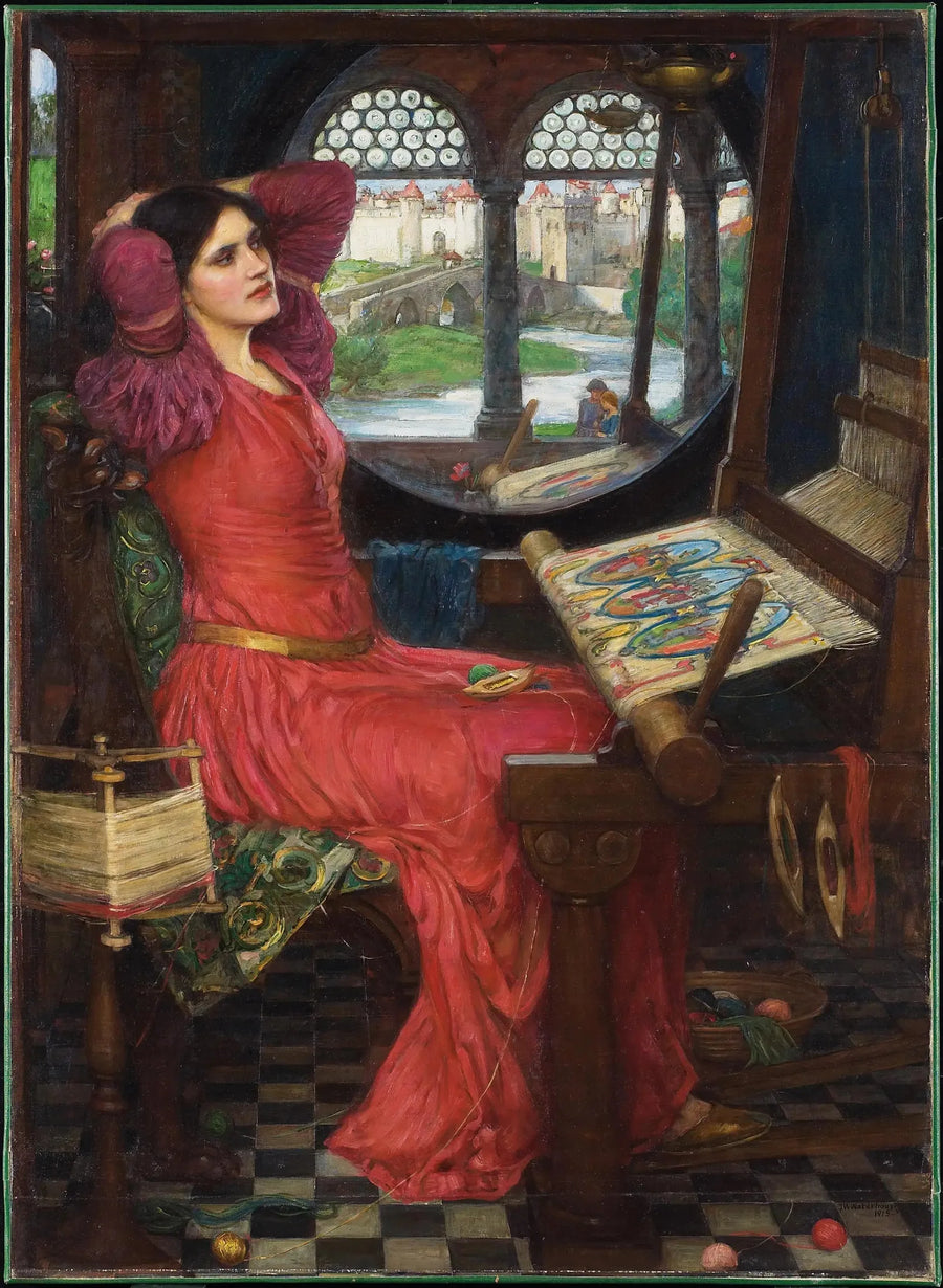 "Estou meio farta das sombras", disse a Dama de Shalott - John William Waterhouse