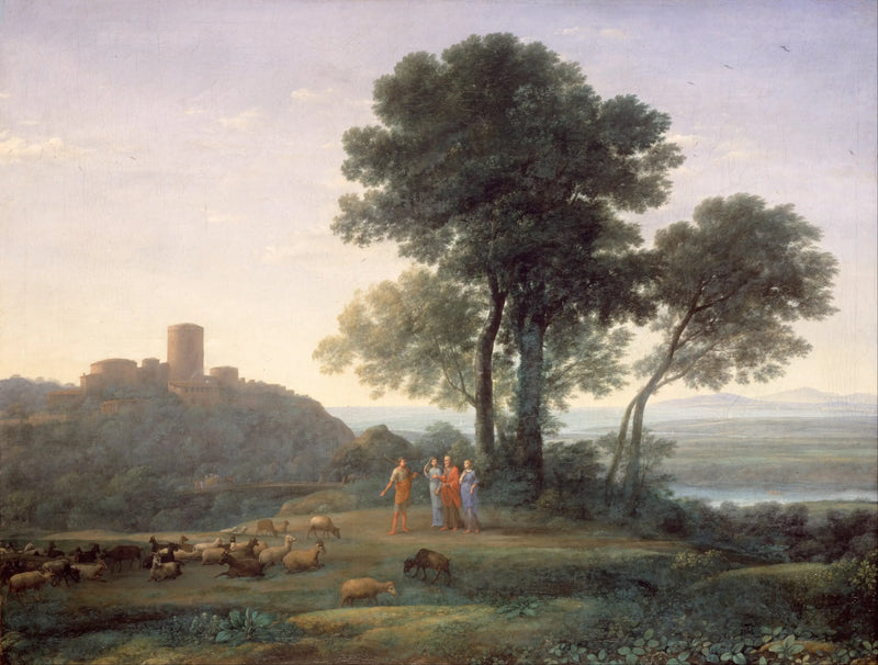 Jacó com Labão e suas filhas - Claude Lorrain