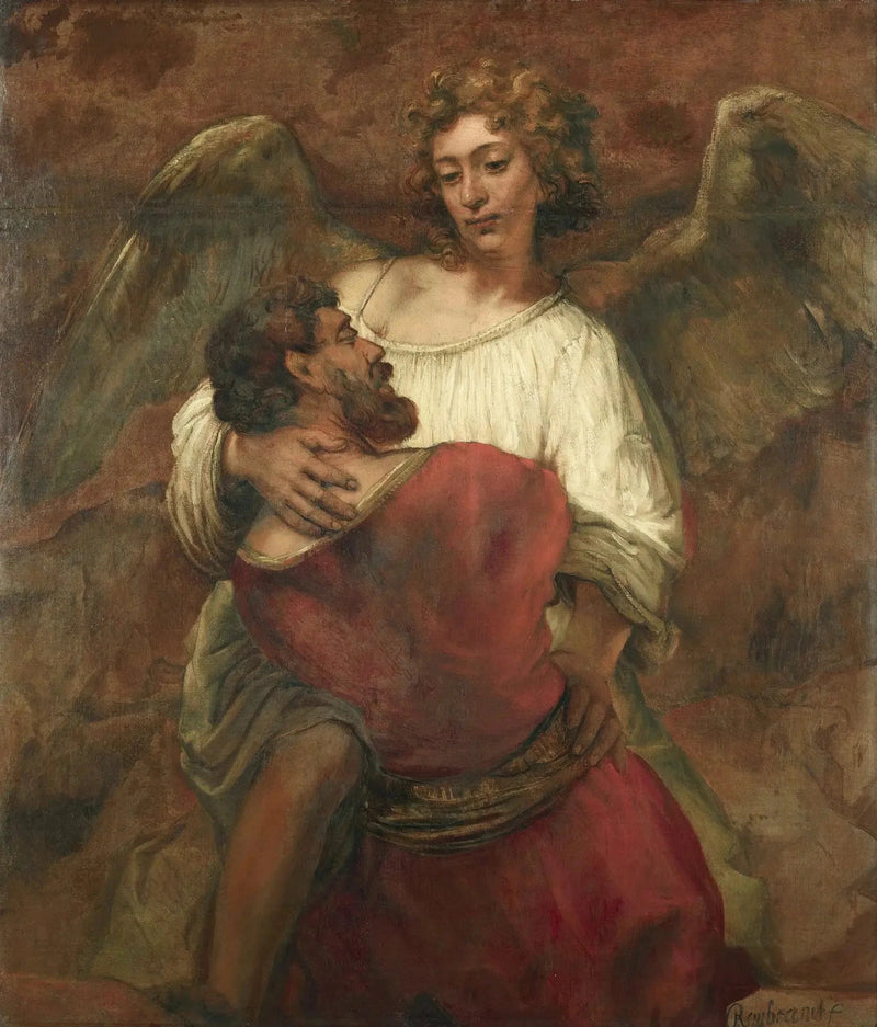 Luta de Jacó com o Anjo - Rembrandt