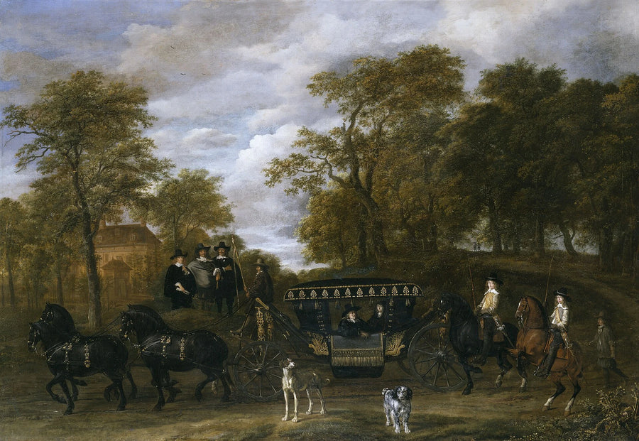 Arrivée de Cornelis de Graeff à Soestdijk - Jacob van Ruisdael