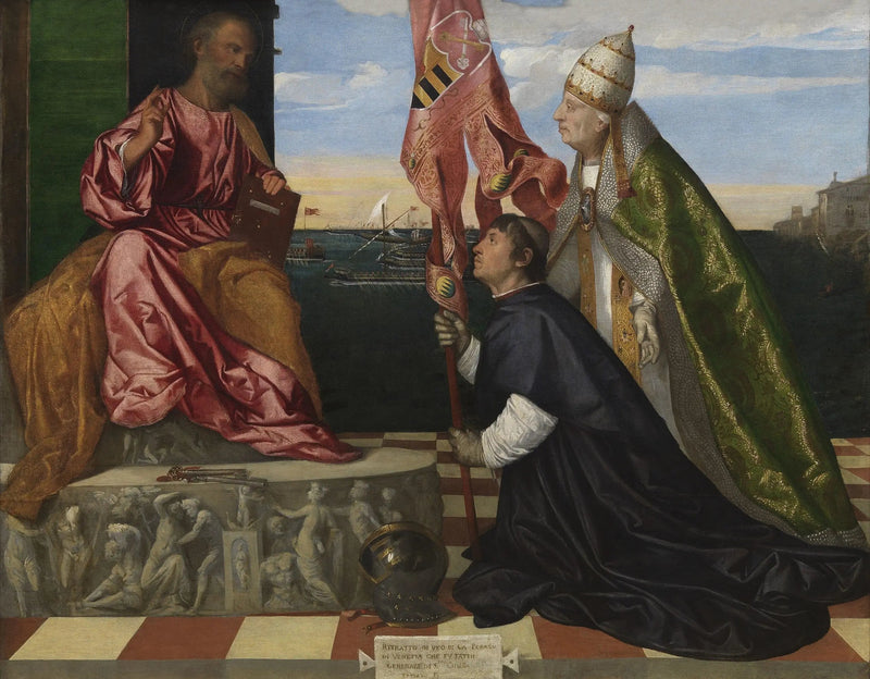 Jacopo Pesaro apresentando o Papa Alexandre VI a São Pedro - Titian