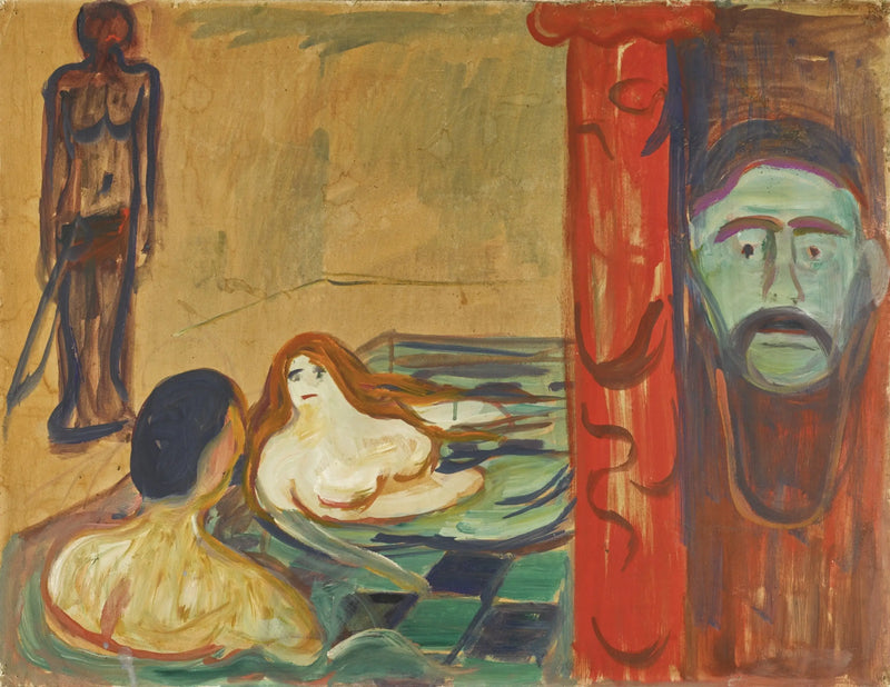 Jalousie no banho - Edvard Munch