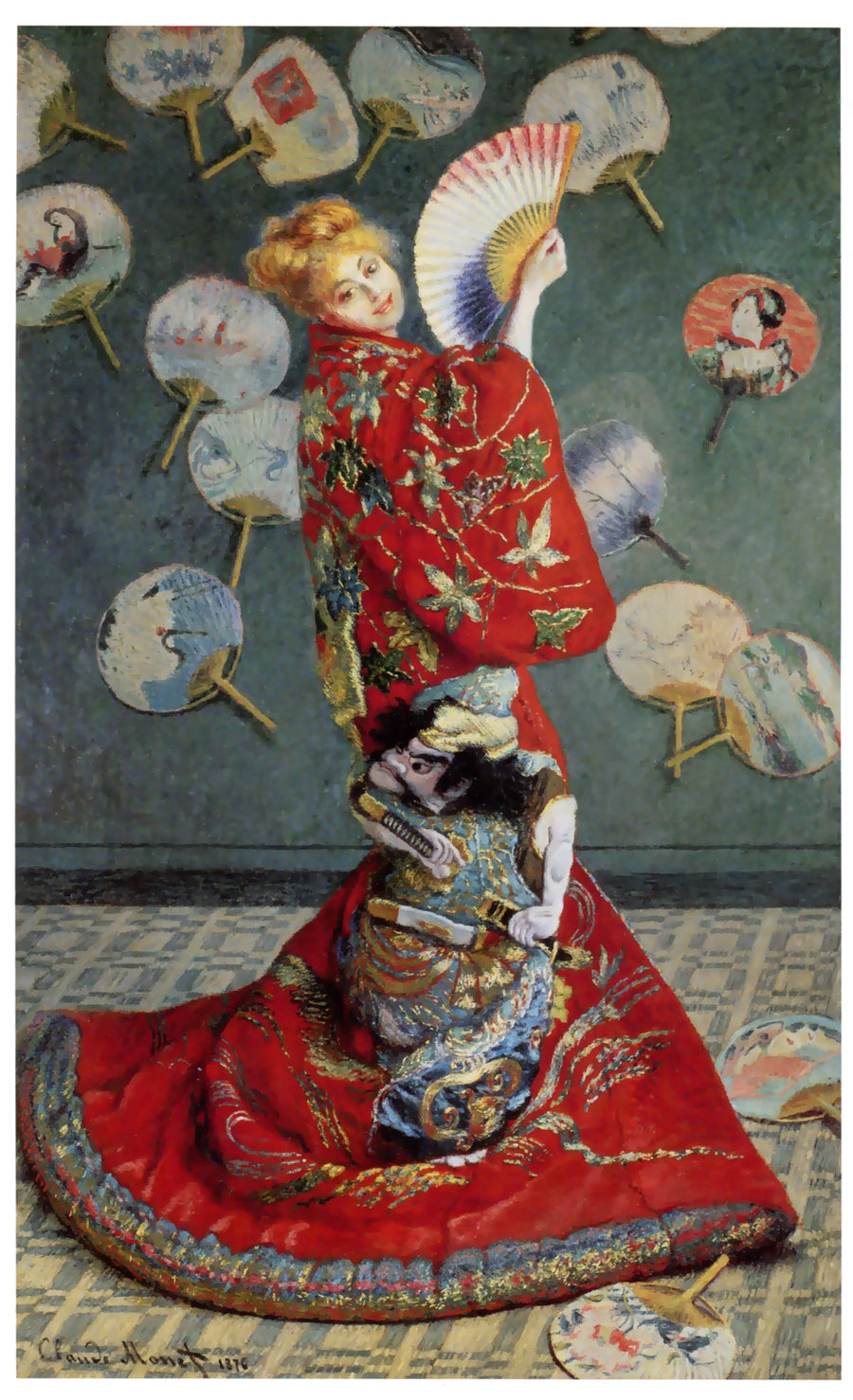 Os japoneses, Camille Monet W387 - Claude Monet