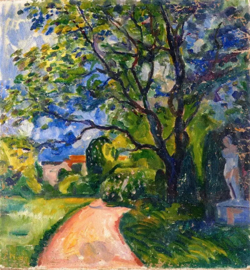 jardim em Lübeck - Edvard Munch
