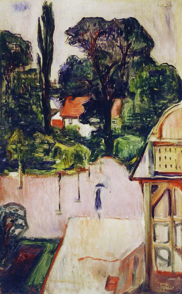 jardim em Taarbæk - Edvard Munch